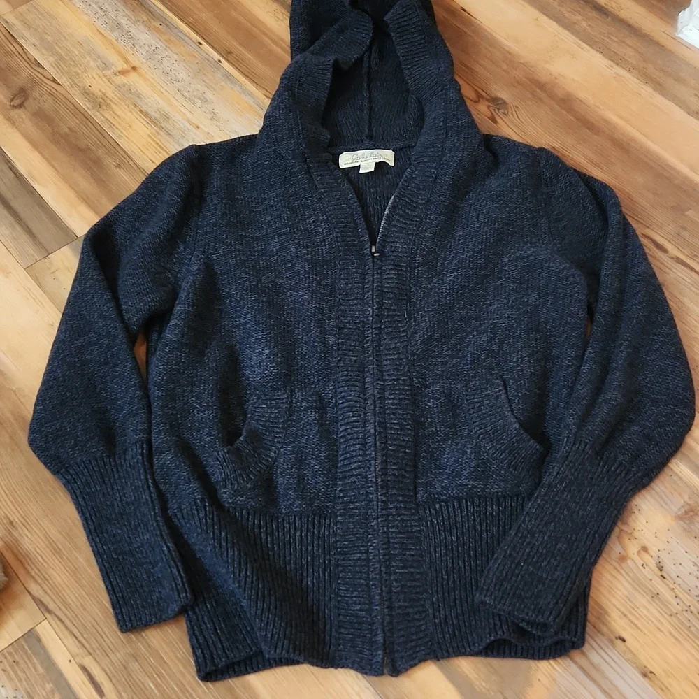 Cabela's Navy Blue Zip-Up Sweater - Picture 2 of 6